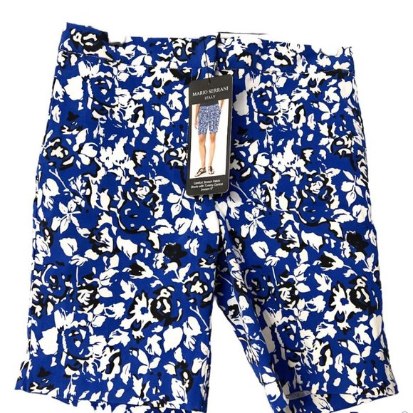 ❤️Mario Serrani Italy Shorts has Comfort stretch Fabric Tummy control. Inseam9" - Picture 3 of 5